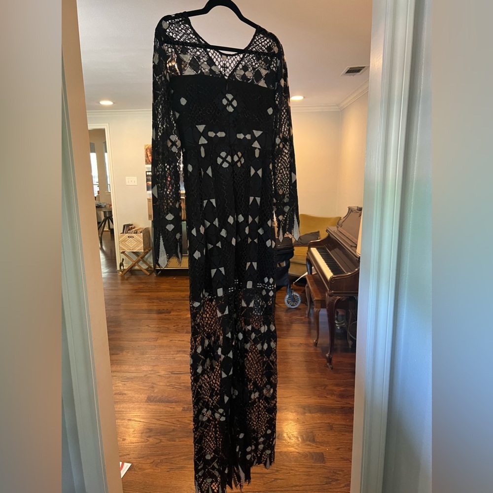 Vintage BCBGMAXAZRIA Navy Dress